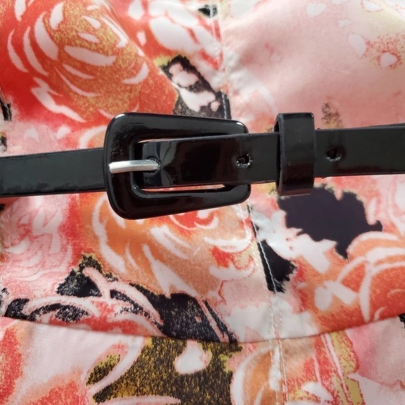 Candie's Floral Cocktail Dress Pink Size 7 - Picture 7 of 9